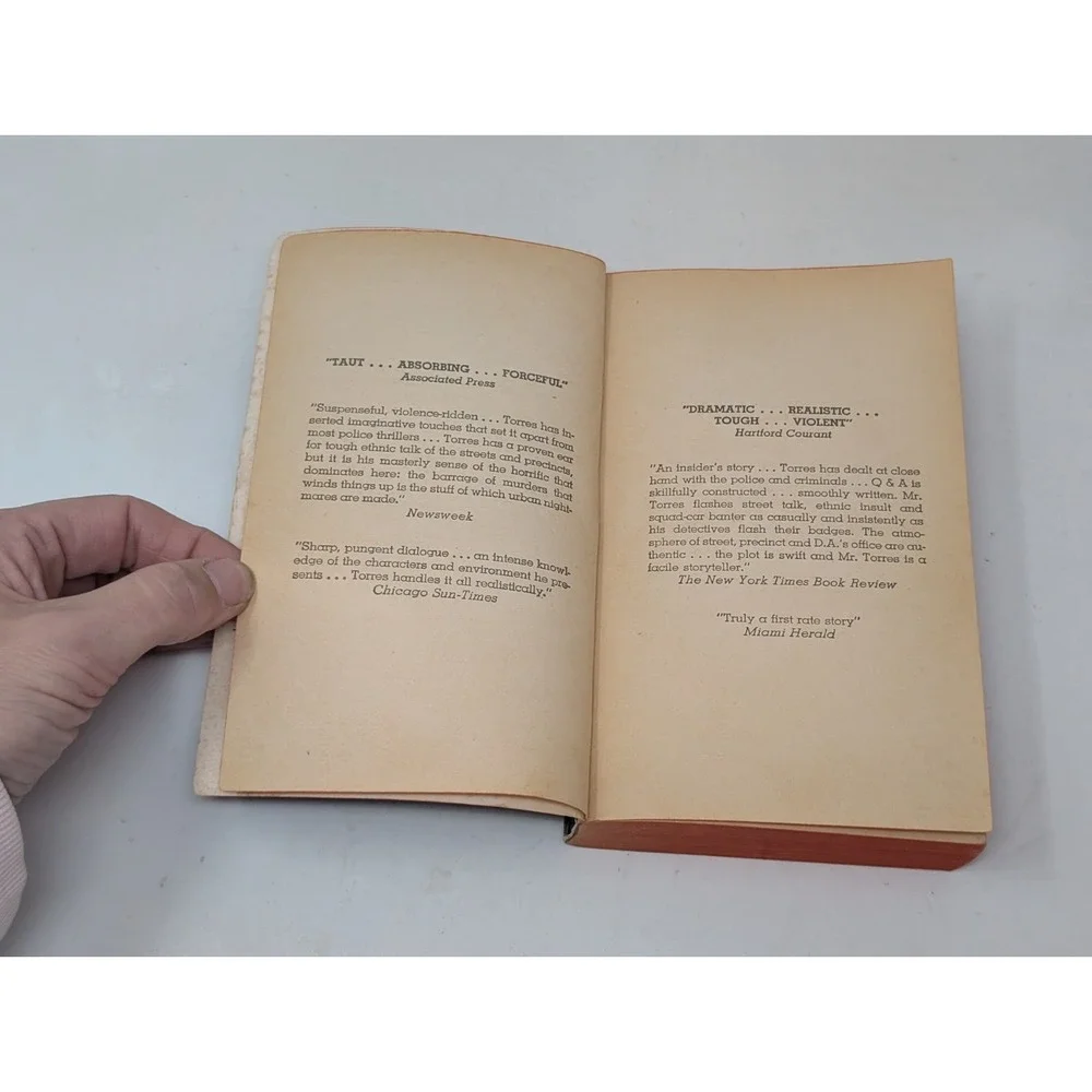 Q and A Q&A by Edwin Torres‎ First 1st Edition Vintage Paperback Book 1978 70s